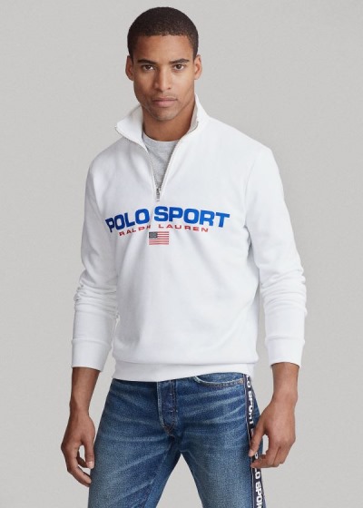 Sudaderas Polo Ralph Lauren Hombre Blancos - Polo Sport Fleece - IRFSL3658